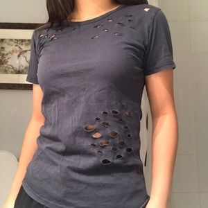 Brandy Melville Tops - BRANDY MELVILLE Navy T-Shirt Brandy Melville Tops - BRANDY MELVILLE Navy T-Shirt